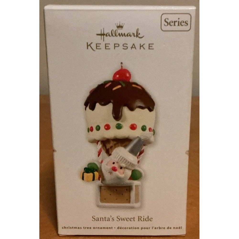2011 Hallmark Keepsake "Santa's Sweet Ride" 5th in the Series Hot Air Balloon- #